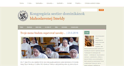 Desktop Screenshot of dominikanky.sk